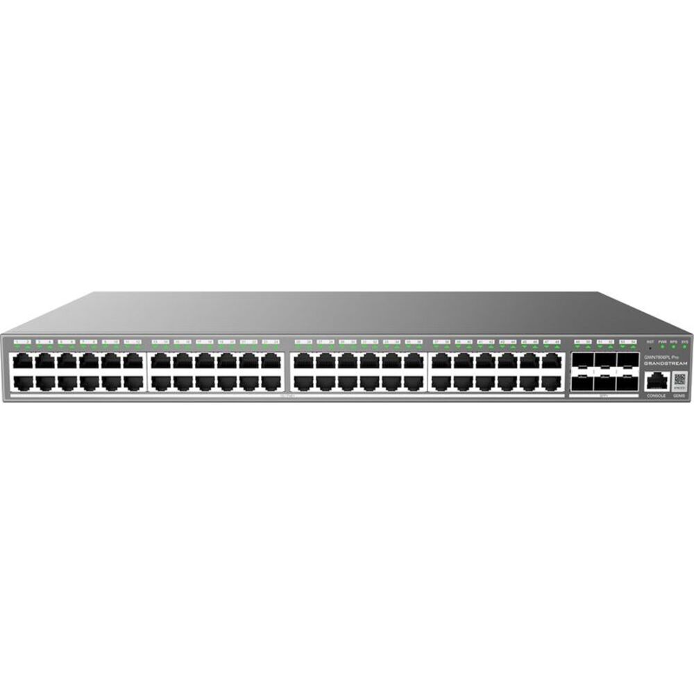 Grandstream GWN7806PL Pro 48-Port Layer 2++ Managed PoE+ Gigabit Network Switch